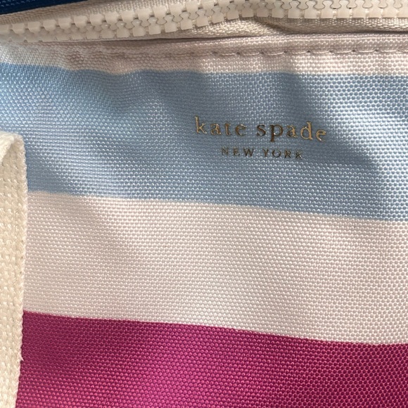 🌈 NWT Kate Spade Candy Stripe Picnic Cooler Bag | Insulated Tote | Beach Pool - Picture 7 of 10